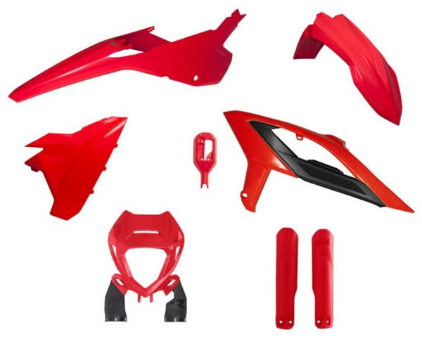 „RaceTech“ plastiko rinkinys 6 dalys-raudonos į beta R-Kitbet-RS0-623