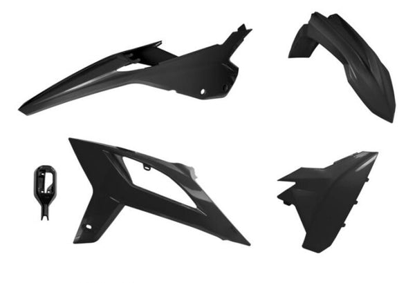 RaceTech plastmasas komplekts 4 daļas melnas līdz beta versijai (R-Kitbet-NR0-520)