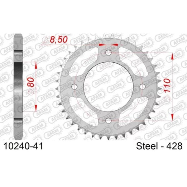 AFAM STANDARD STEEL REAR SPROPET 10240 - 428 10240-41