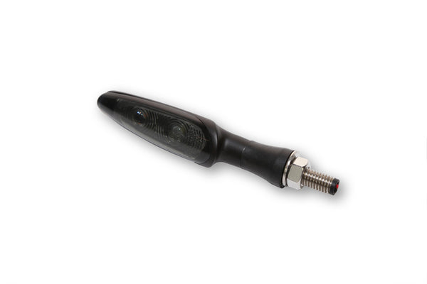 Koso LED Indicator/FPL. Infinity, Black, Smoke Lens HB030110