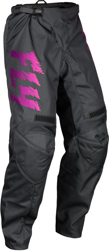 Fly Racing F-16 Youth Pants-Gray/Charcoal/Pink 377-23026
