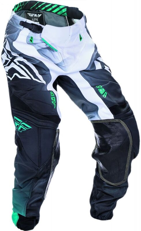 „Fly Racing Lite“ vandenilio kelnės juodos/baltos/arbatos SZ 28 370-73028