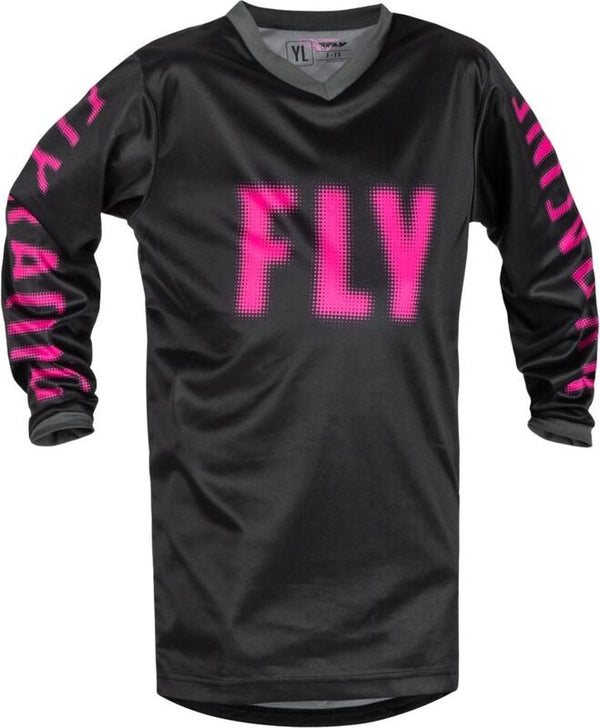 Fly Racing F-16 mlade Jersey-Black/Pink 376-221yxs
