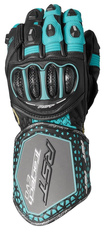 Rst Tractech EVO 4 Dámske rukavice - čierna/aqua/šedá 103495blu -06