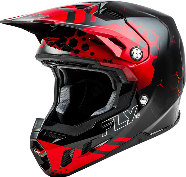 Formula Fly Racing Formula CC Tektonska kaciga - Crna/crvena/narančasta 73-4331x