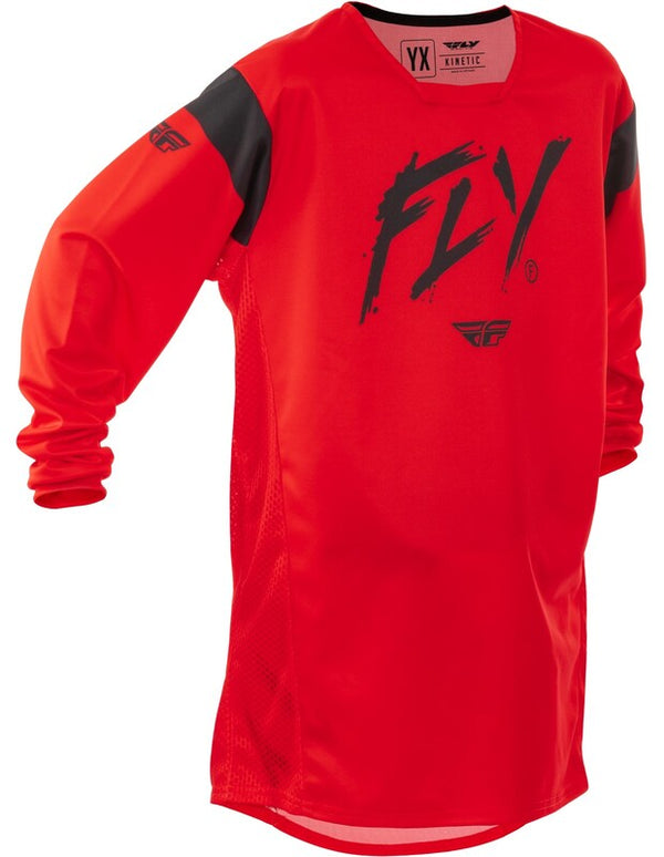 Fly Racing Kinetic Stoke Youth Jersey - Red/Black 378-527yl