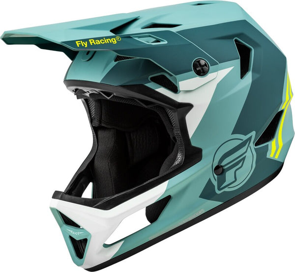 Fly Racing Rayce Bicycle Helmet-Matte Blue Stone/Hi-Vis 73-3610s