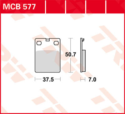 TRW Brake Pad Organic Street MCB577