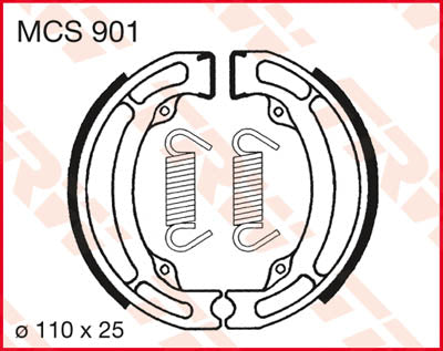 TRW BRAKE SHOES TRW MCS901 MCS901