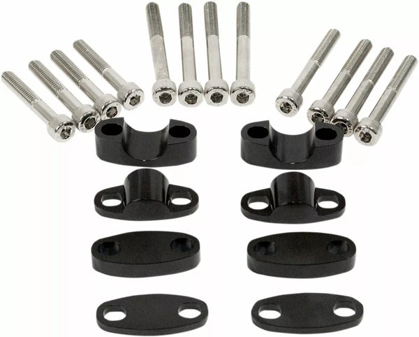 Emgo Riser Kit Handlebar 7/8 Black 23-09371