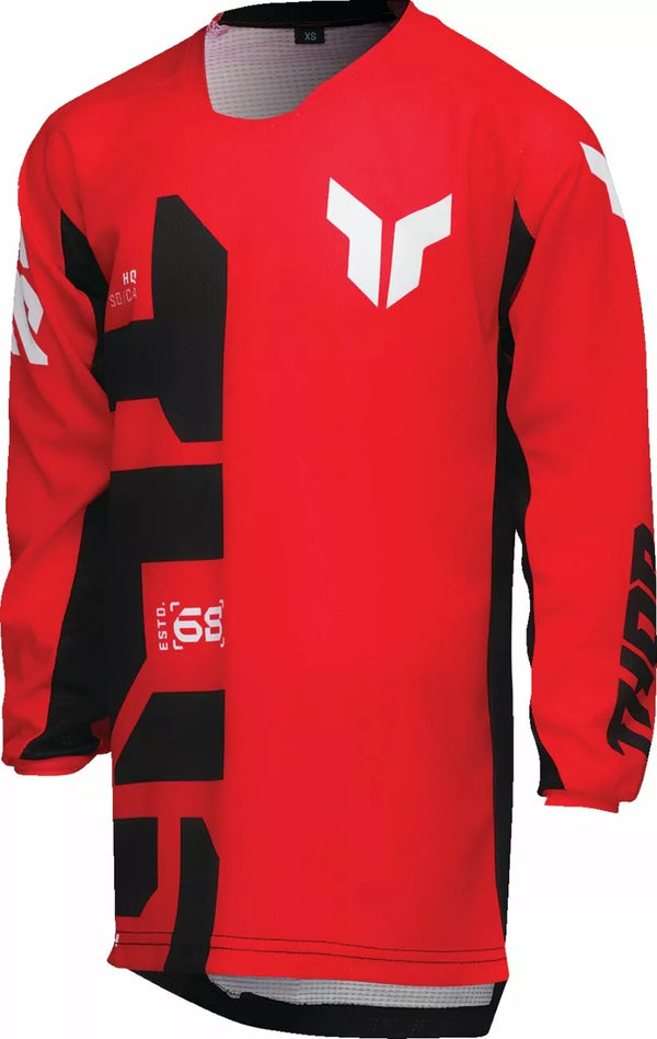 Thor Jersey Yth Launch Forge Red XL 2912-2559