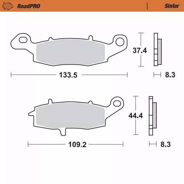 Moto-master kočni jastučić sintera prednja 404101