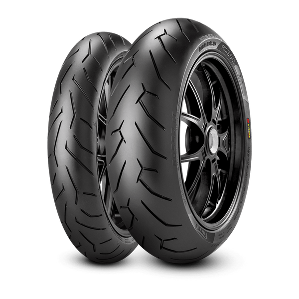Pirelli Tire Diablo Rosso II (F) (R) Standard 100/80 R 17 M/C 52H TL