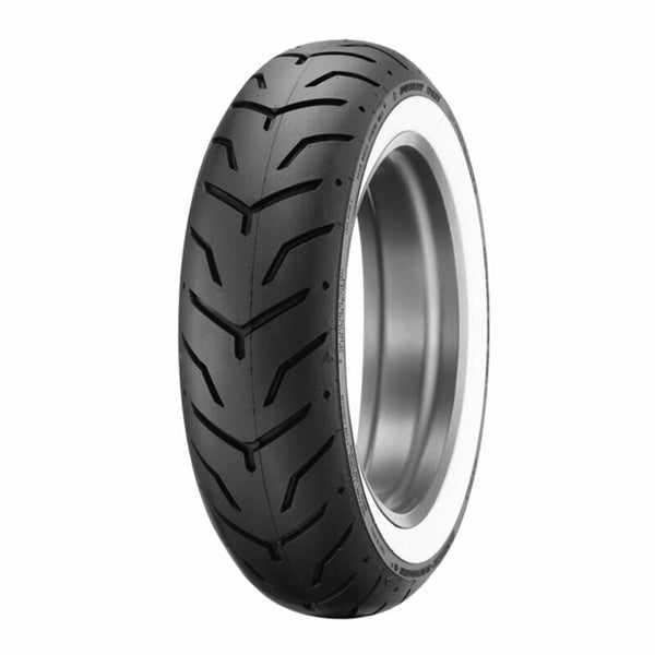 „Dunlop Tire D407“ (Harley-D) www plačia balta sidabe 180/65 b 16 m/c 81h tl