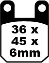 EBC BRAKE PAD HH SINT SCOOTER SFA115HH