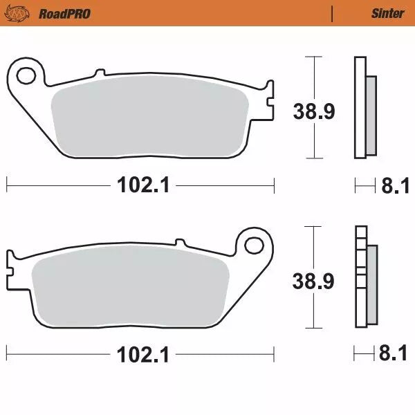 Moto-master kočni jastučić sintera prednja 402501
