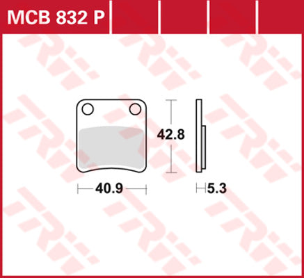 TRW BRAKE PAD TRW MCB832P MCB832P