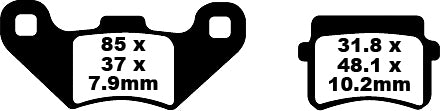 EBC BRAKE PAD SINT R Series FA416R