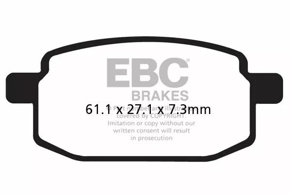 EBC kočni jastučić ugljični skuter SFAC169