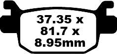 EBC BRAKE PAD HH SINT SCOOTER SFA415HH