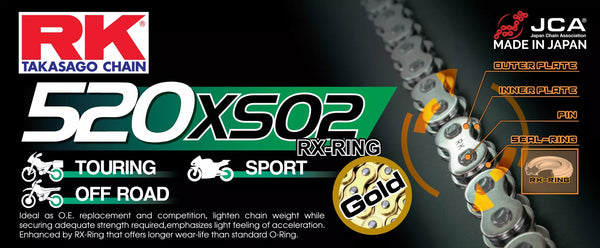 RK Chain RK520XSO2 GG 100C GB520XSO2-100 C