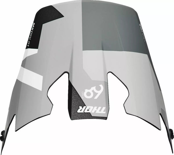 Thor Visor R-Sport Crbn Brave Gy/WH 0132-1828