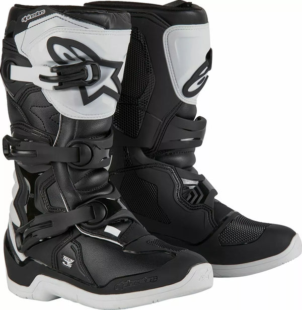 AlpineStars (MX) Boot Tech3S YTH WHHT/BLK 4 2014024-21-4