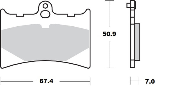 Moto-Master Brake Pad Ceramic 411104