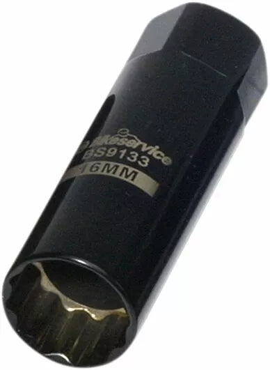 Bikeservice Tools Thin Plug Socket 16mm BS9133