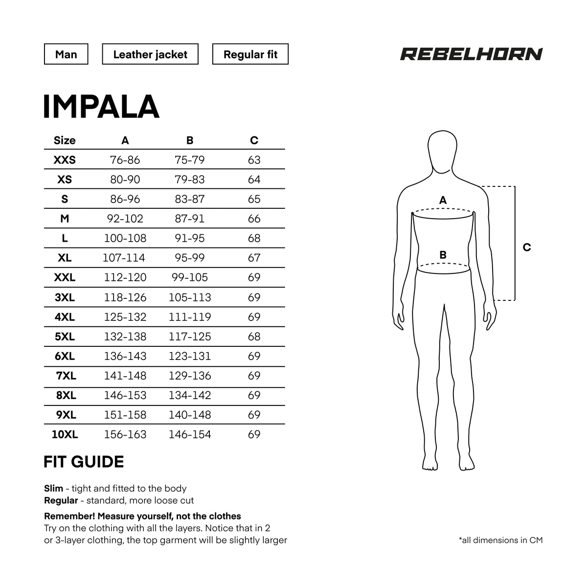 „Rebelhorn“ odos MC striukė „Impala Black“