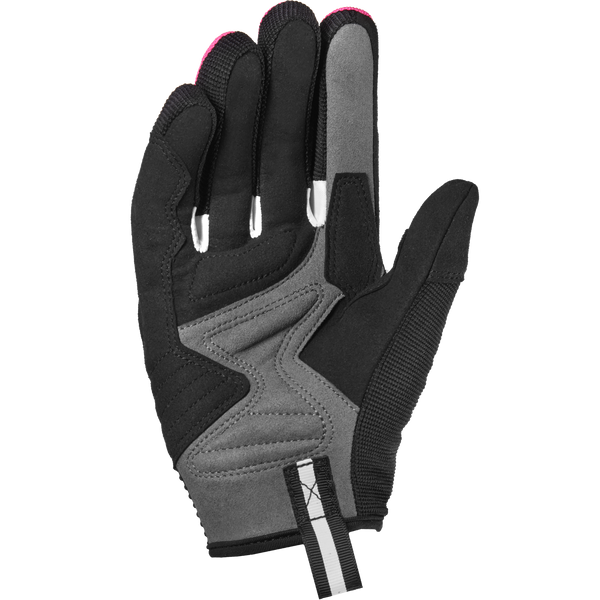 Spidi Dam Mc-Handskar Flash CE Svart/Rosa med ergonomisk design, förstärkta skyddszoner och ventilerande material för optimal komfort.