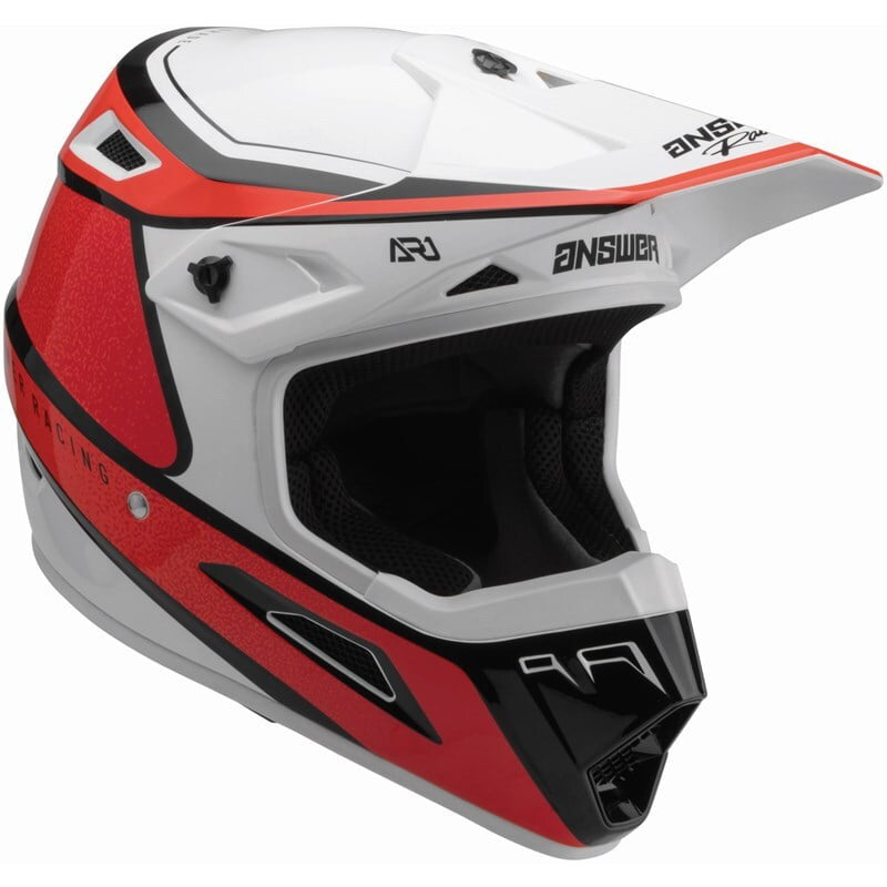 Atbilde Cross MC Helmet AR1 Vivd Red /White