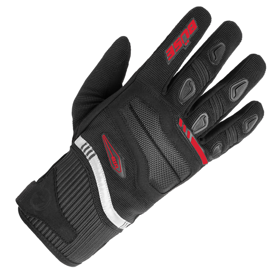 Büse MC-Gloves svježe crno /crveno