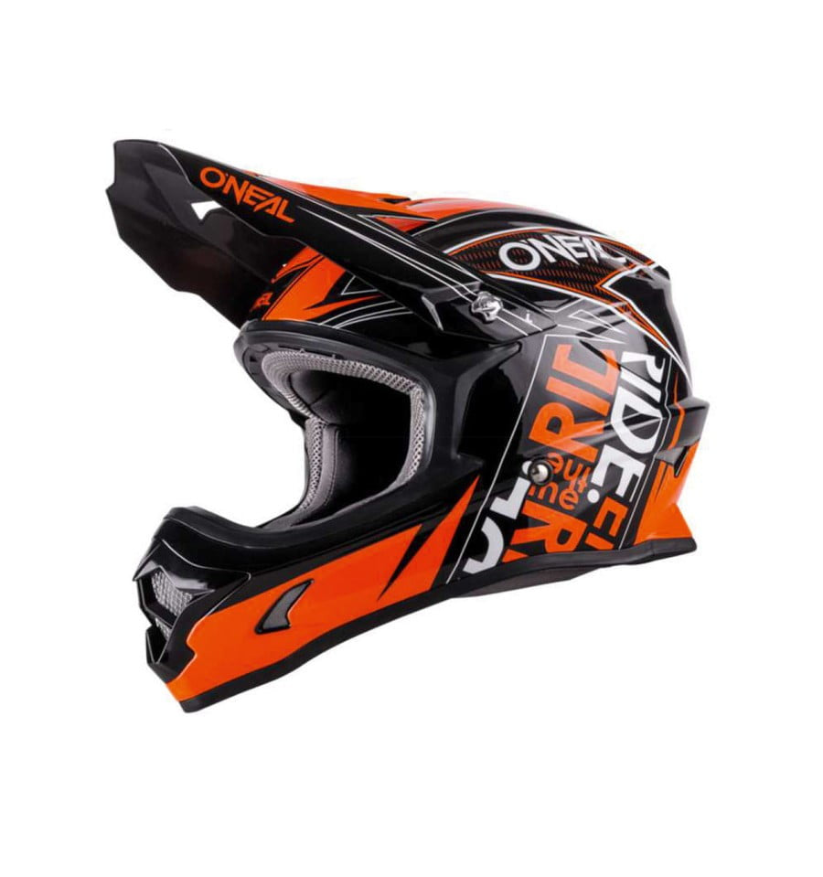 Oneal Cross MC Helmet 3 sērijas degviela melna /oranža /balta