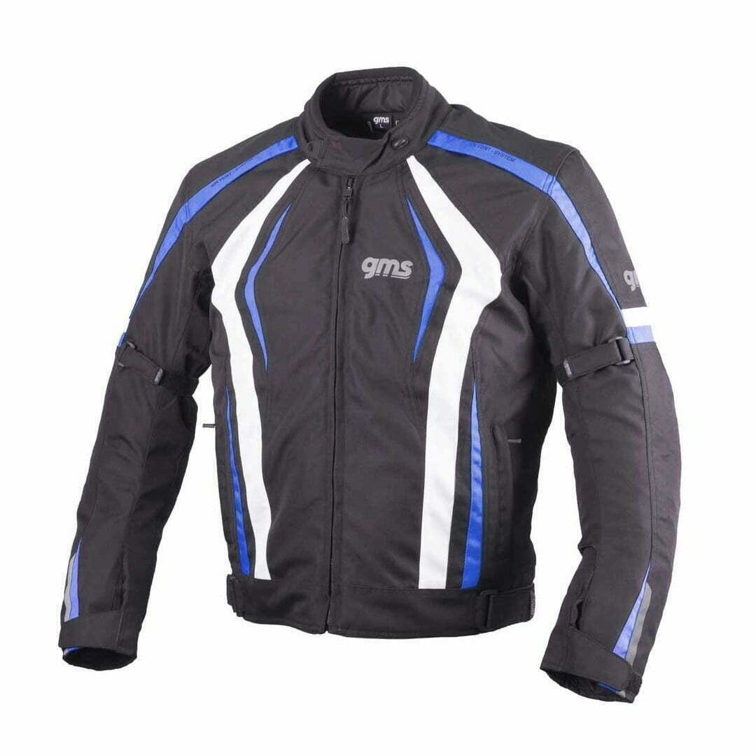 GMS Textile mc jakna Blouson tempo crno /bijelo /plavo