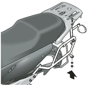 Shad 3P sistēmas montāža (puse) - Honda Transalp 650 H0TR65SF