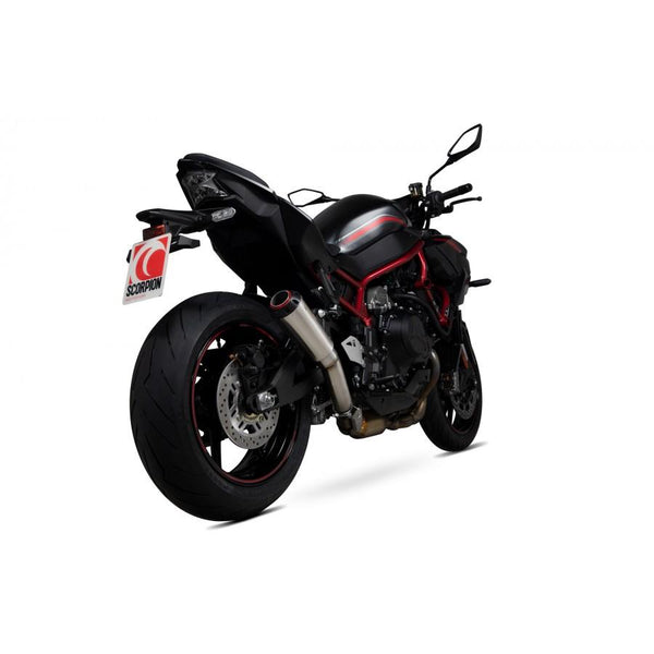 Kawasaki Z H2 2020-2025 Red Power Slip-On Brushed Stainless Steel Sleeve