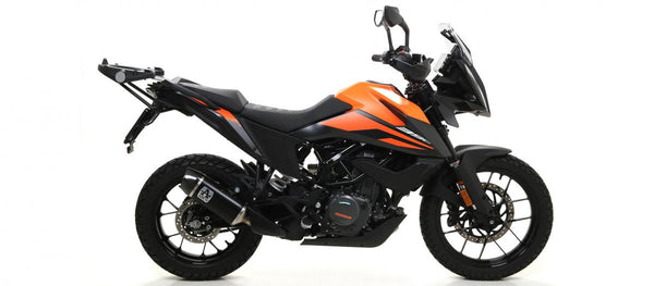 KTM 390 Adventure 20 Homologated Indy Race Aluminum Dark Silencer With Welded Link Pipe