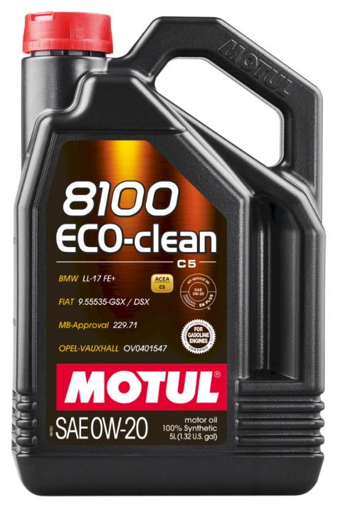 Motul 8100 Eco-Clean 0W20 5L (4 ks/kartón)