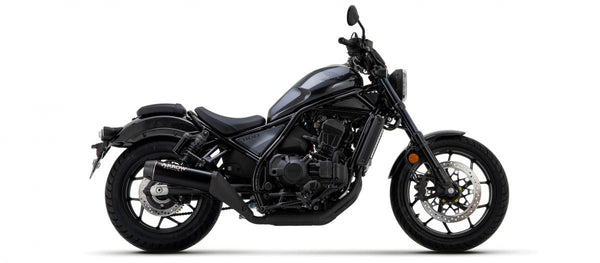 Honda CMX 1100 Rebel 22 Homologated Nichrom Dark Silencer with Welded Link Pipe