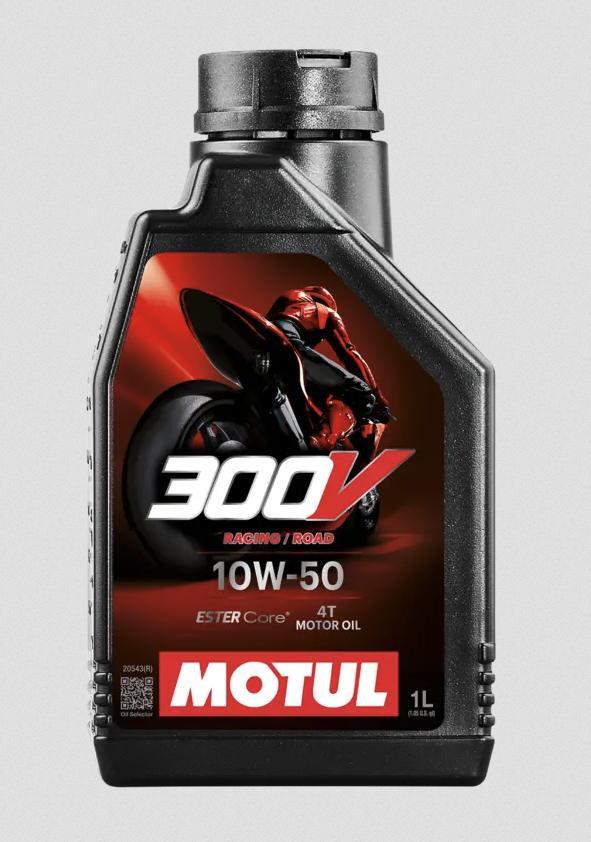 MOTUL 300V 4T rūpnīcas līnijas ceļu sacīkstes 10W-50 1 L (12gab/kartons)