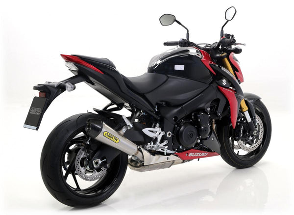 Suzuki GSX-S 1000 15 Homologated Nichrom X-Kone Silencer with Carbon End Cap for Original Collectors