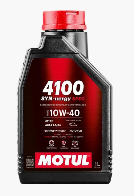 MOTUL 4100 SYN-NEGY Spec 10W-40 1L (12gab/kartons)