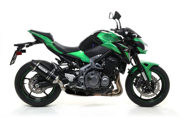 Kawasaki Z900 Homologated Aluminum Darkrace Tech Silencer with Carbon End Cap for Original and Arrow Collectors