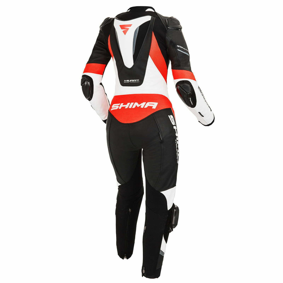 Shima Dam Mc-Skin Suit 1-piece Miura Black / White / Red Flu 