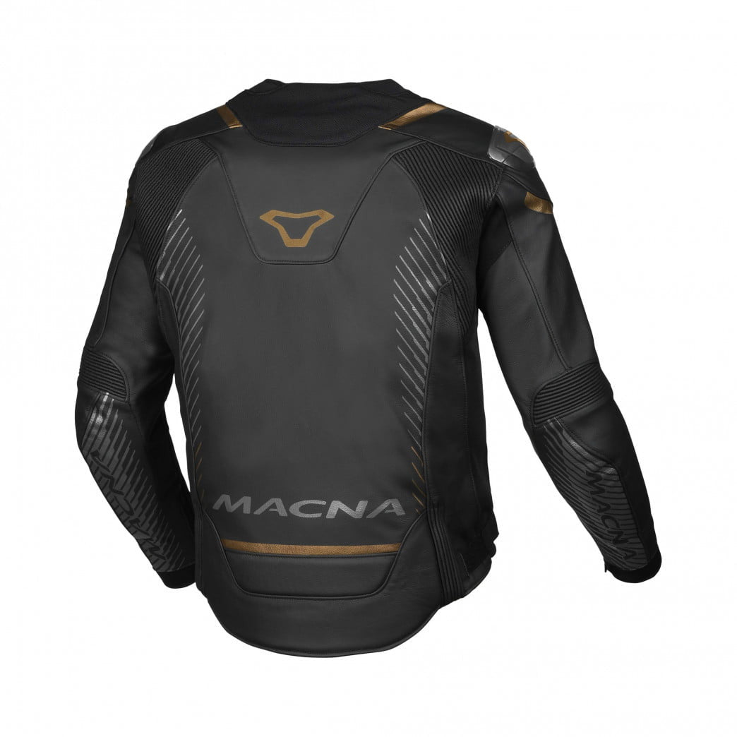 Macna Leather Mc-Jacket Tronniq Black /Gold