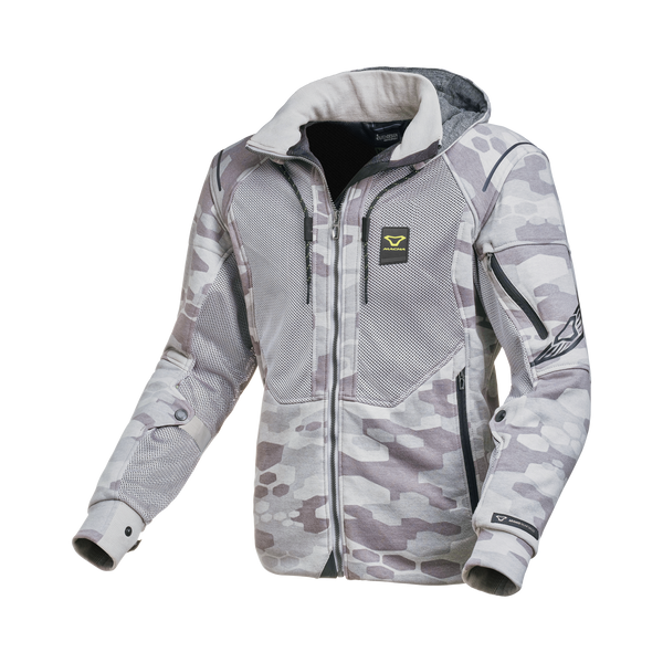 Motocikla kapuces Macna, brīze smilškrāsas camo