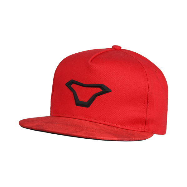 „Macna Cap Snapback 3D“ logotipas raudonas /juodas