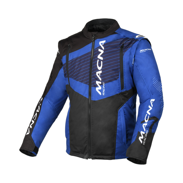 Motocikla jaka Macna, Crest melna/zila