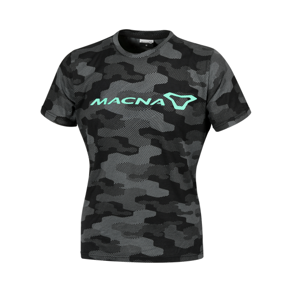 T-krekls Macna, Dazzle Logo 2.0 Sieviete melna/pelēka/piparmētra zaļā krāsā